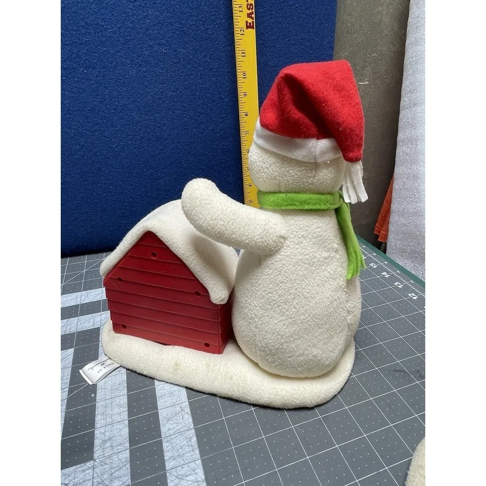 2011 Hallmark Snowman Deck The Halls Duo Jingle Pals Plush Singing with Dog Work
